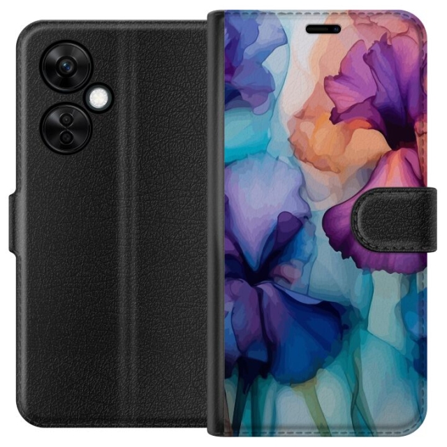 Lommeboketui til OnePlus Nord CE3 med Magiske blomster motiv
