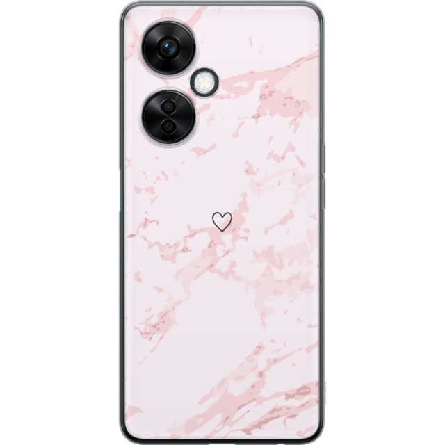 Mobildeksel til OnePlus Nord CE3 med Rosa Hjerte motiv