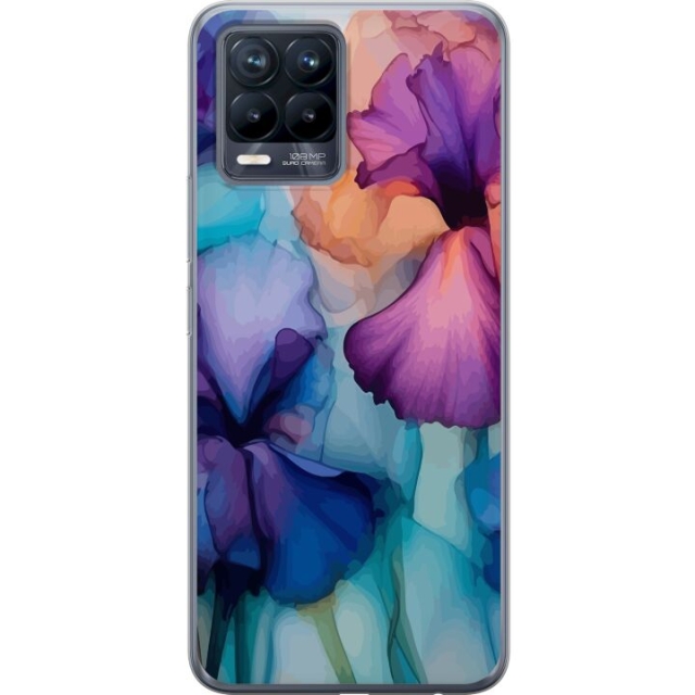 Mobildeksel til Realme 8 med Magiske blomster motiv