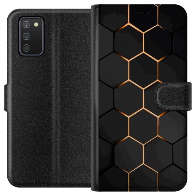 Lommeboketui til Samsung Galaxy A02s med Luksuriøst Mønster motiv