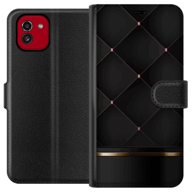 Lommeboketui til Samsung Galaxy A03 med Luksuslinje motiv