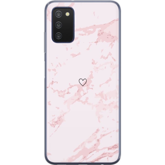 Mobildeksel til Samsung Galaxy A03s med Rosa Hjerte motiv