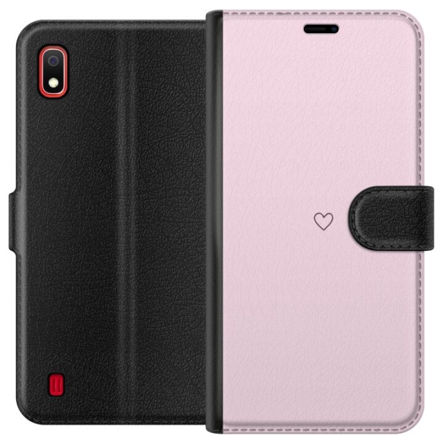 Lommeboketui til Samsung Galaxy A10 med Hjerte motiv