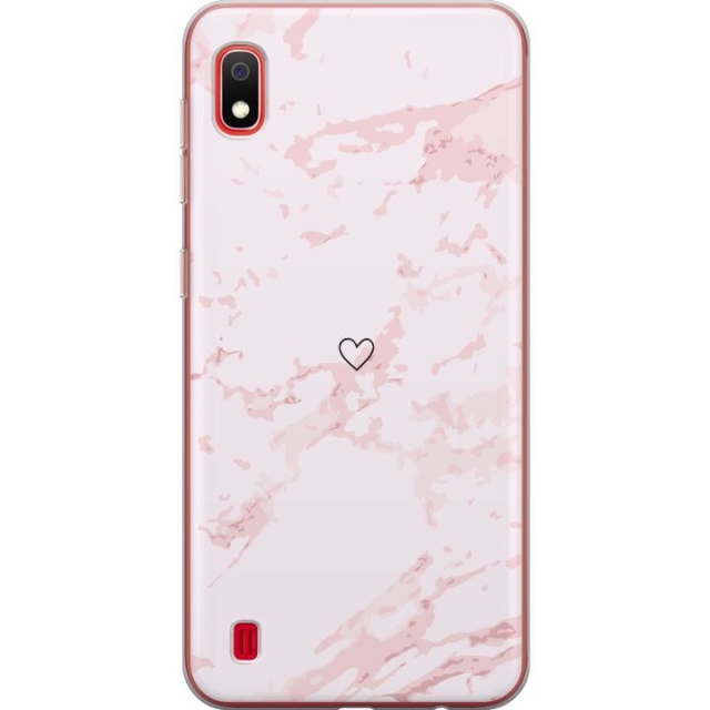 Mobildeksel til Samsung Galaxy A10 med Rosa Hjerte motiv