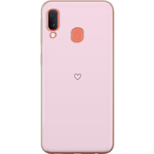 Mobildeksel til Samsung Galaxy A20e med Hjerte motiv
