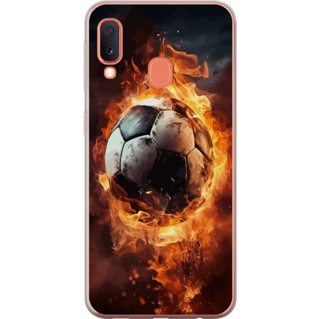 Mobildeksel til Samsung Galaxy A20e med Fotball motiv