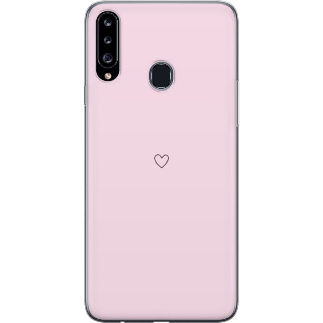 Mobildeksel til Samsung Galaxy A20s med Hjerte motiv