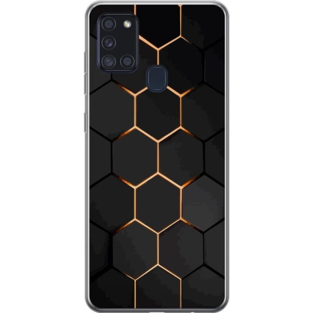 Mobildeksel til Samsung Galaxy A21s med Luksuriøst Mønster motiv