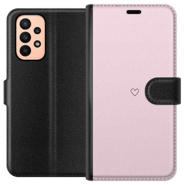 Lommeboketui til Samsung Galaxy A23 med Hjerte motiv