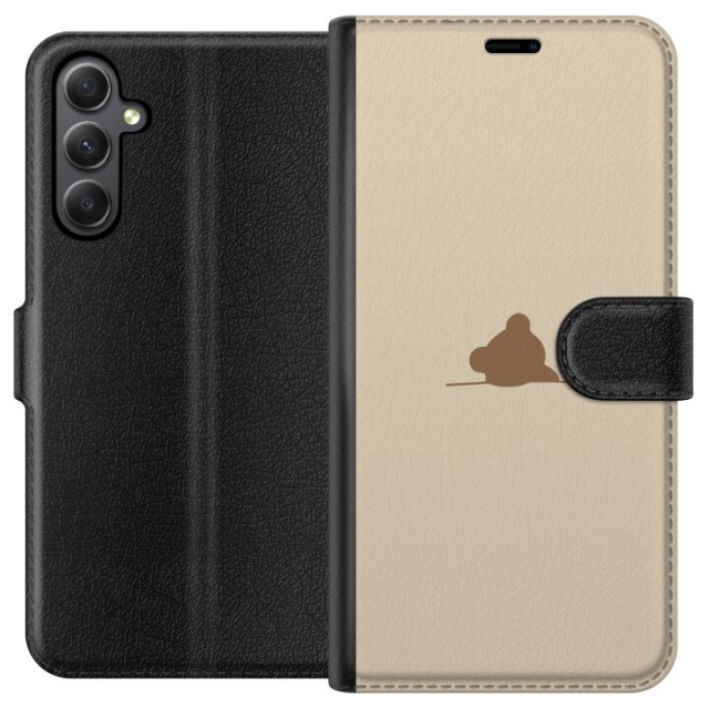 Lommeboketui til Samsung Galaxy A24 4G med Nalle motiv