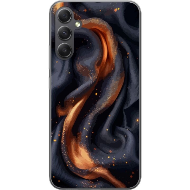 Mobildeksel til Samsung Galaxy A24 4G med Brennende silke motiv
