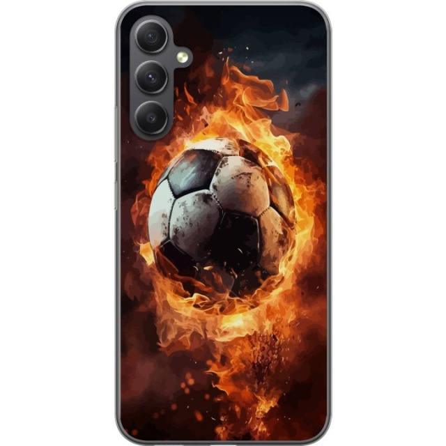 Mobildeksel til Samsung Galaxy A24 4G med Fotball motiv