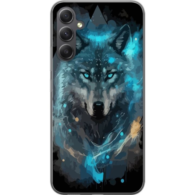Mobildeksel til Samsung Galaxy A25 med Ulve motiv