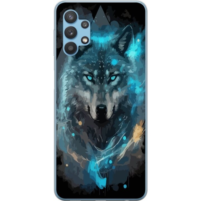 Mobildeksel til Samsung Galaxy A32 5G med Ulve motiv