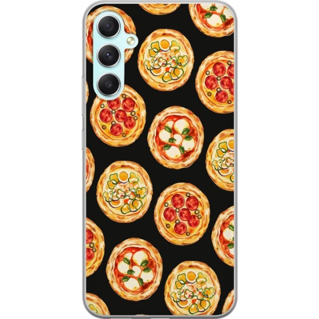 Mobildeksel til Samsung Galaxy A34 med Pizza motiv
