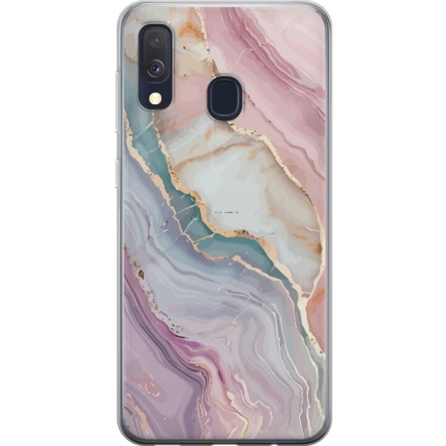 Mobildeksel til Samsung Galaxy A40 med Marmor motiv