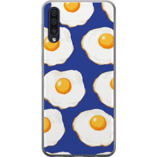 Mobildeksel til Samsung Galaxy A50 med Stekte egg motiv