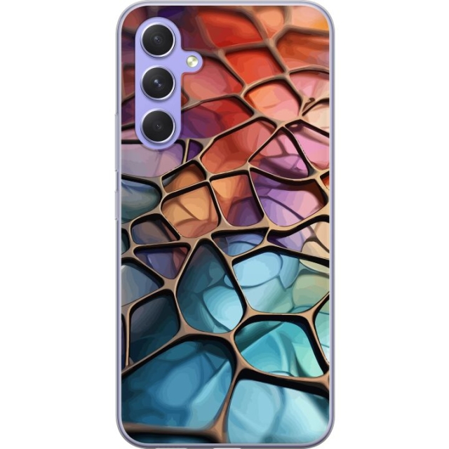 Mobildeksel til Samsung Galaxy A54 med Metalliskt mønster motiv