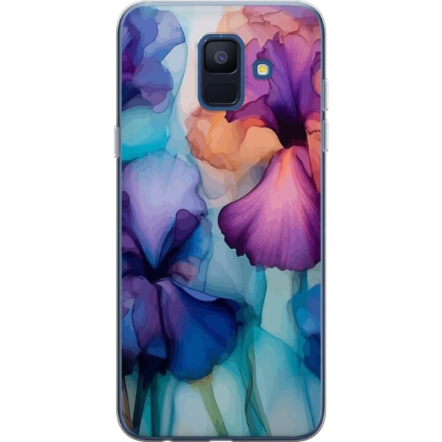 Mobildeksel til Samsung Galaxy A6 (2018) med Magiske blomster motiv