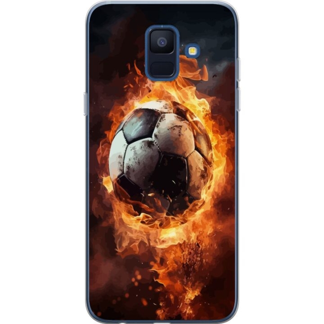 Mobildeksel til Samsung Galaxy A6 (2018) med Fotball motiv