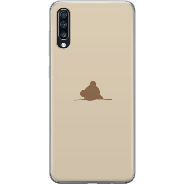 Mobildeksel til Samsung Galaxy A70 med Nalle motiv