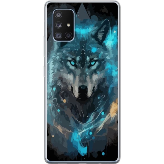 Mobildeksel til Samsung Galaxy A71 5G med Ulve motiv