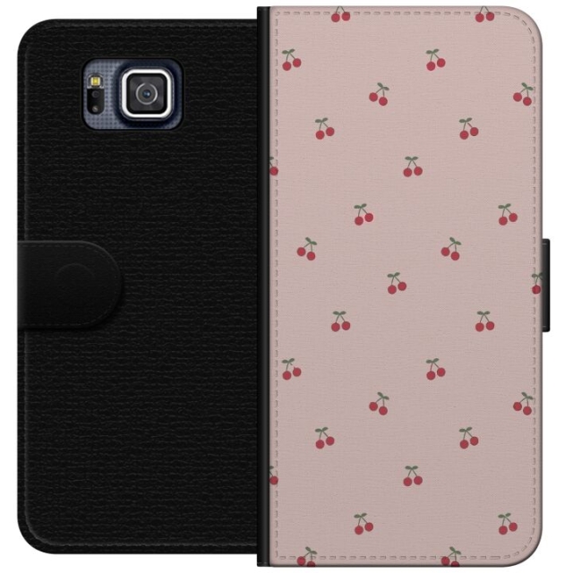 Lommeboketui til Samsung Galaxy Alpha med Kirsebær motiv