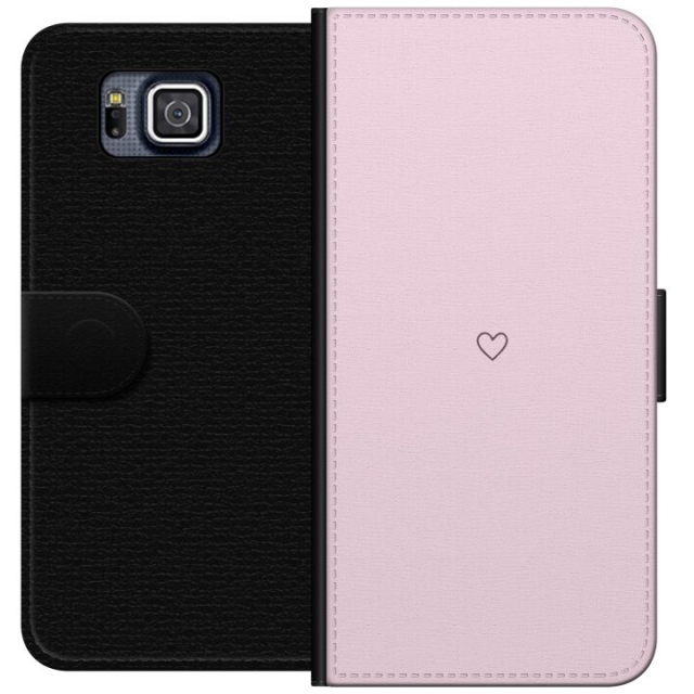 Lommeboketui til Samsung Galaxy Alpha med Hjerte motiv
