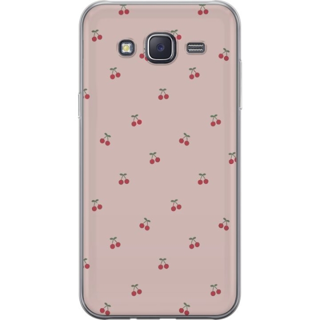 Mobildeksel til Samsung Galaxy J5 med Kirsebær motiv