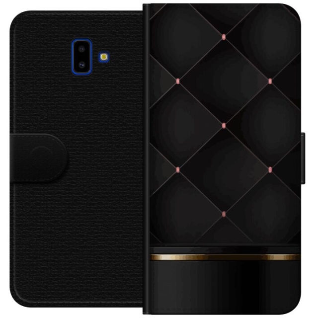 Lommeboketui til Samsung Galaxy J6+ med Luksuslinje motiv