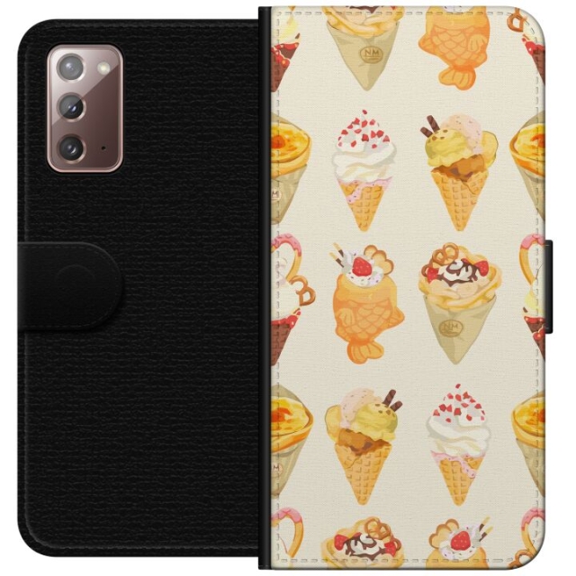 Lommeboketui til Samsung Galaxy Note20 med Glassig motiv