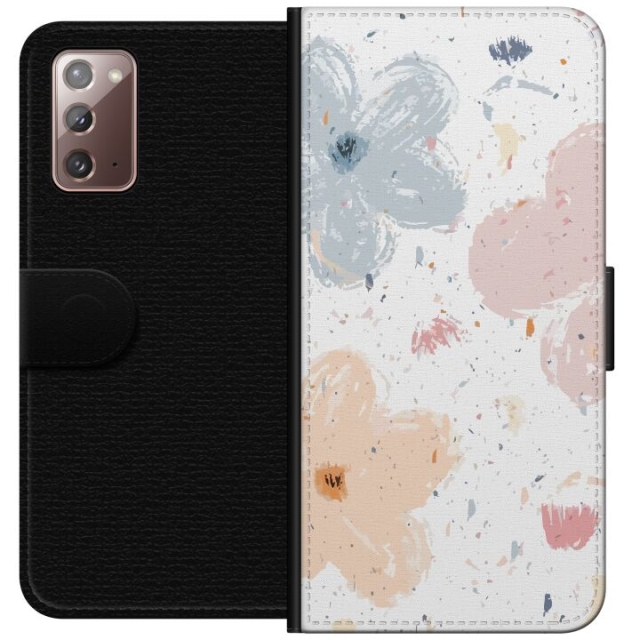 Lommeboketui til Samsung Galaxy Note20 med Blomster motiv