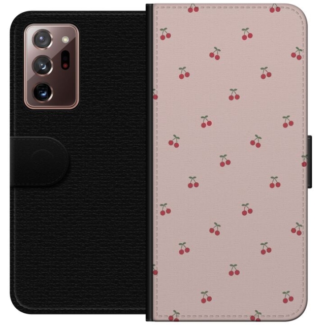 Lommeboketui til Samsung Galaxy Note20 Ultra med Kirsebær motiv