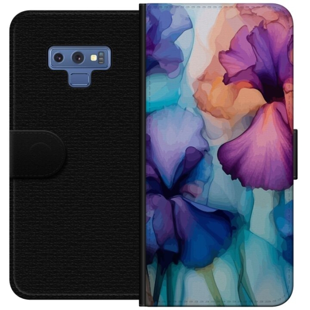 Lommeboketui til Samsung Galaxy Note9 med Magiske blomster motiv