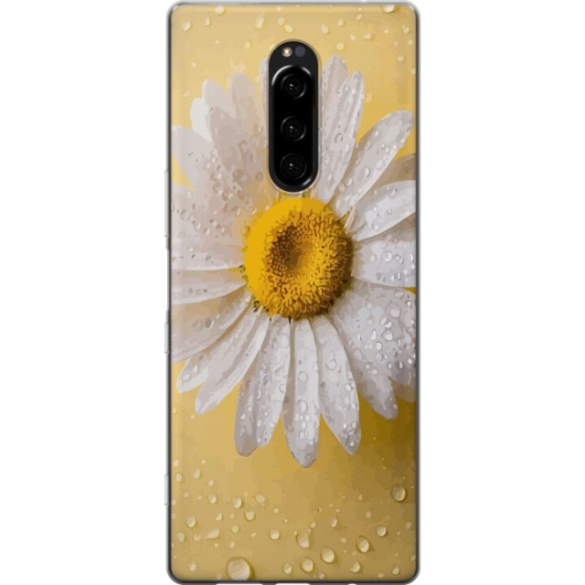 Mobildeksel til Sony Xperia 1 med Porselensblomst motiv