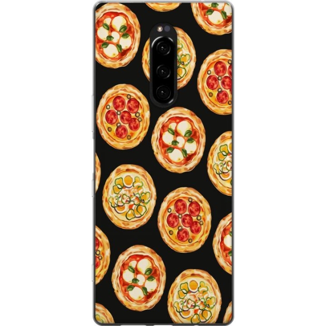 Mobildeksel til Sony Xperia 1 med Pizza motiv