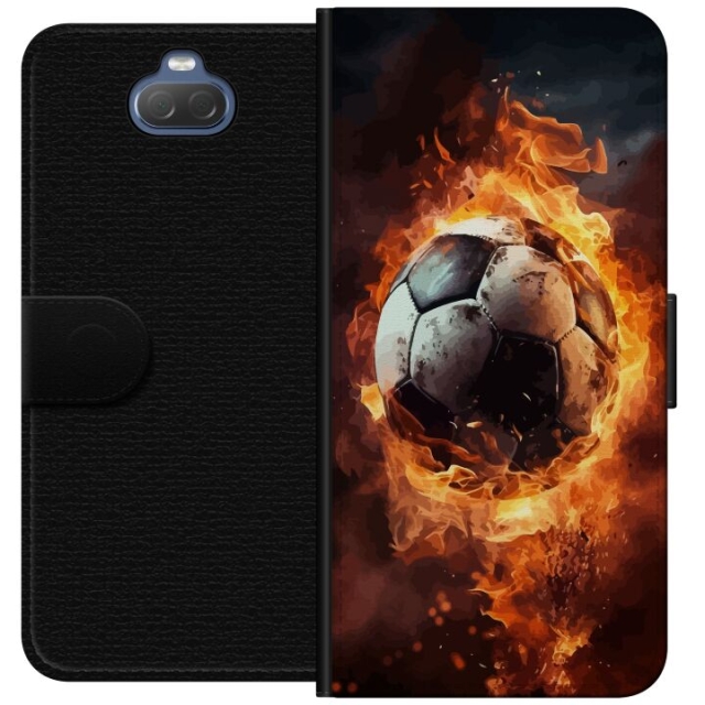 Lommeboketui til Sony Xperia 10 med Fotball motiv