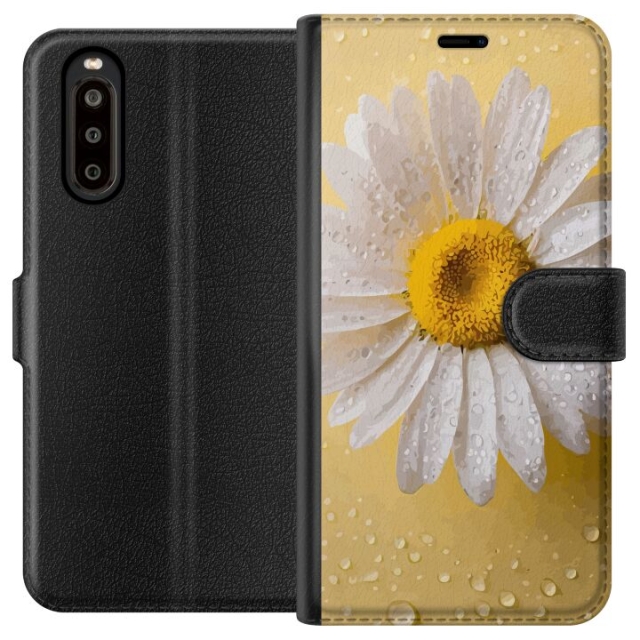 Lommeboketui til Sony Xperia 10 II med Porselensblomst motiv