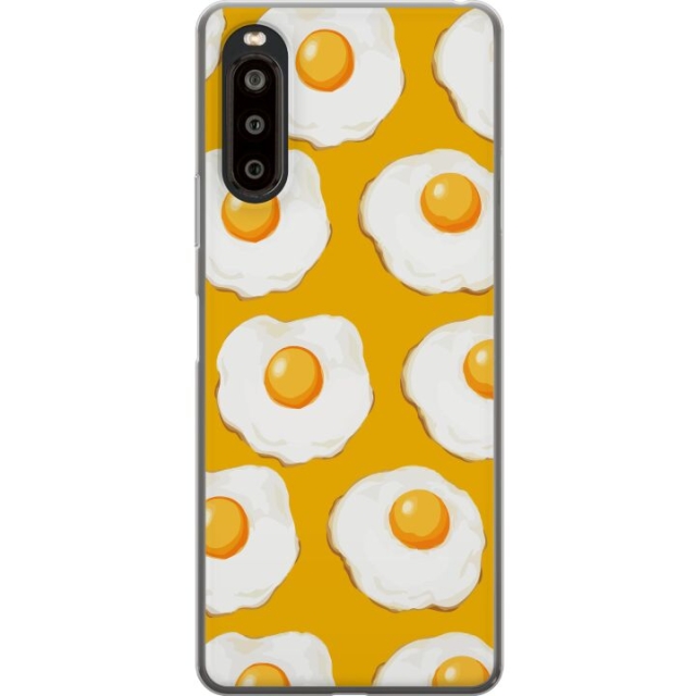 Mobildeksel til Sony Xperia 10 II med Stekt egg motiv