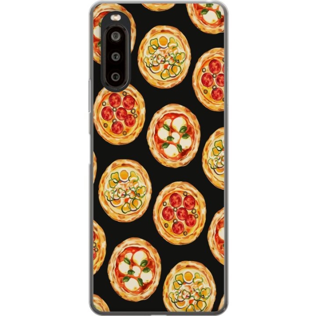 Mobildeksel til Sony Xperia 10 II med Pizza motiv