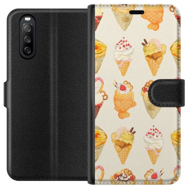 Lommeboketui til Sony Xperia 10 III med Glassig motiv