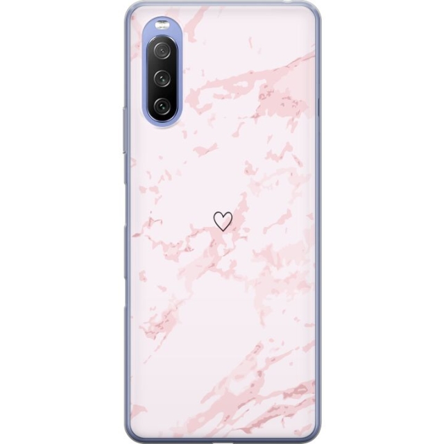 Mobildeksel til Sony Xperia 10 III Lite med Rosa Hjerte motiv
