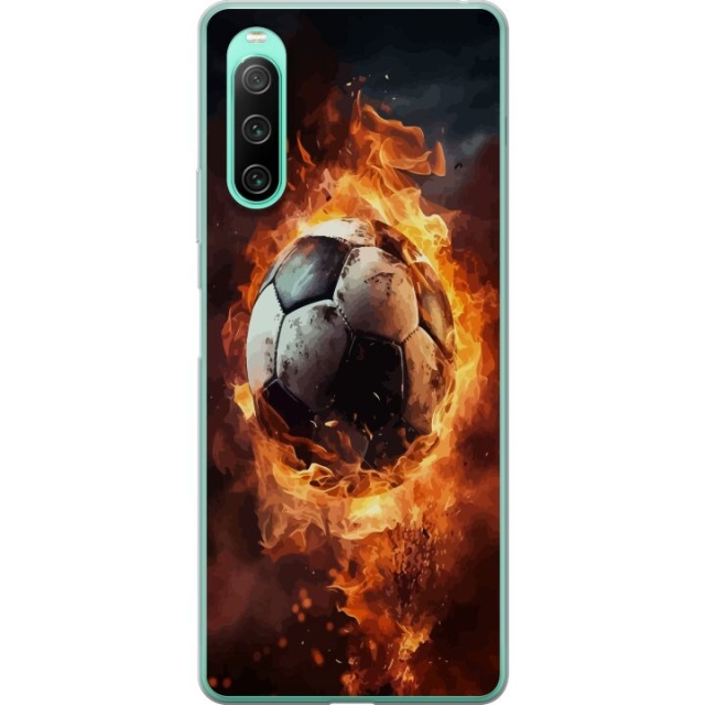 Mobildeksel til Sony Xperia 10 IV med Fotball motiv