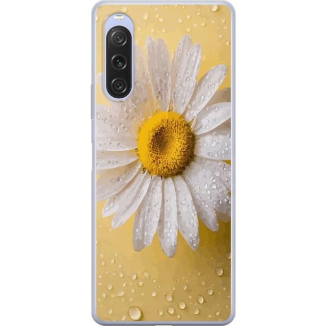 Mobildeksel til Sony Xperia 10 V med Porselensblomst motiv