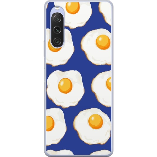 Mobildeksel til Sony Xperia 10 V med Stekte egg motiv