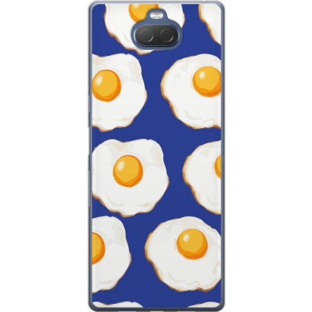 Mobildeksel til Sony Xperia 10 Plus med Stekte egg motiv