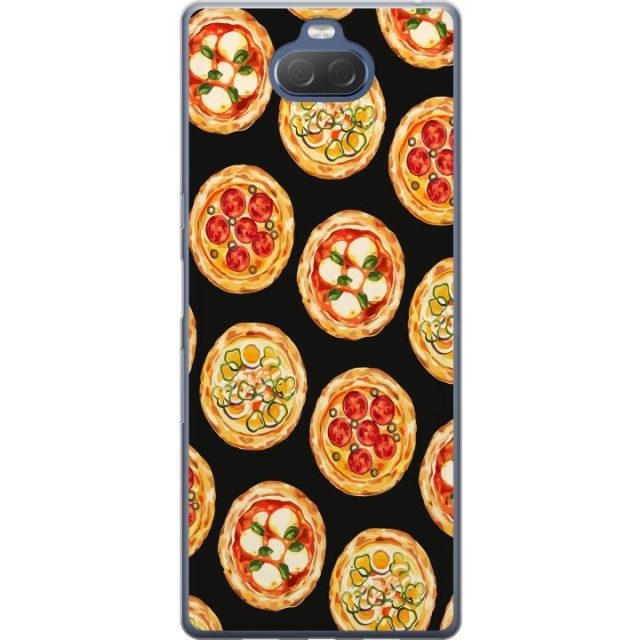 Mobildeksel til Sony Xperia 10 Plus med Pizza motiv