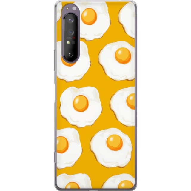 Mobildeksel til Sony Xperia 1 II med Stekt egg motiv
