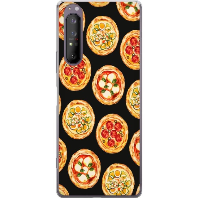 Mobildeksel til Sony Xperia 1 II med Pizza motiv