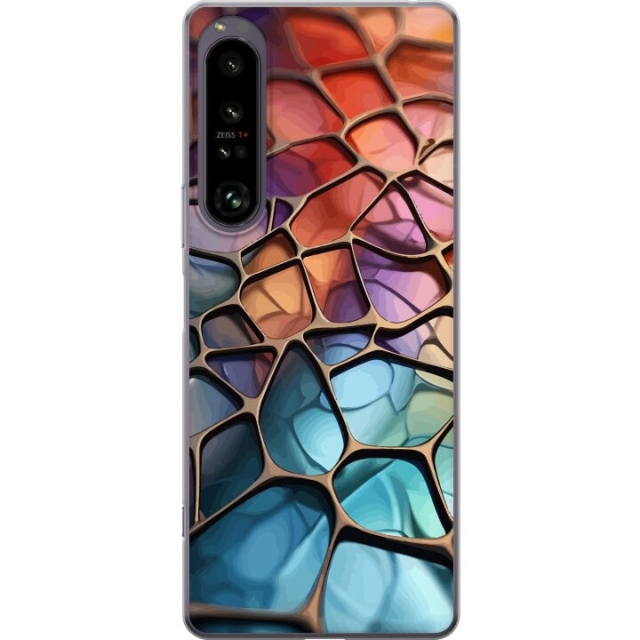 Mobildeksel til Sony Xperia 1 IV med Metalliskt mønster motiv